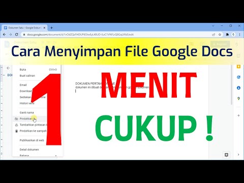 Video: Bagaimana Anda menyimpan Google Doc ke desktop Anda?