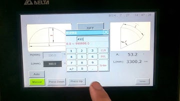 program for automatic crimping machine | curving machine.