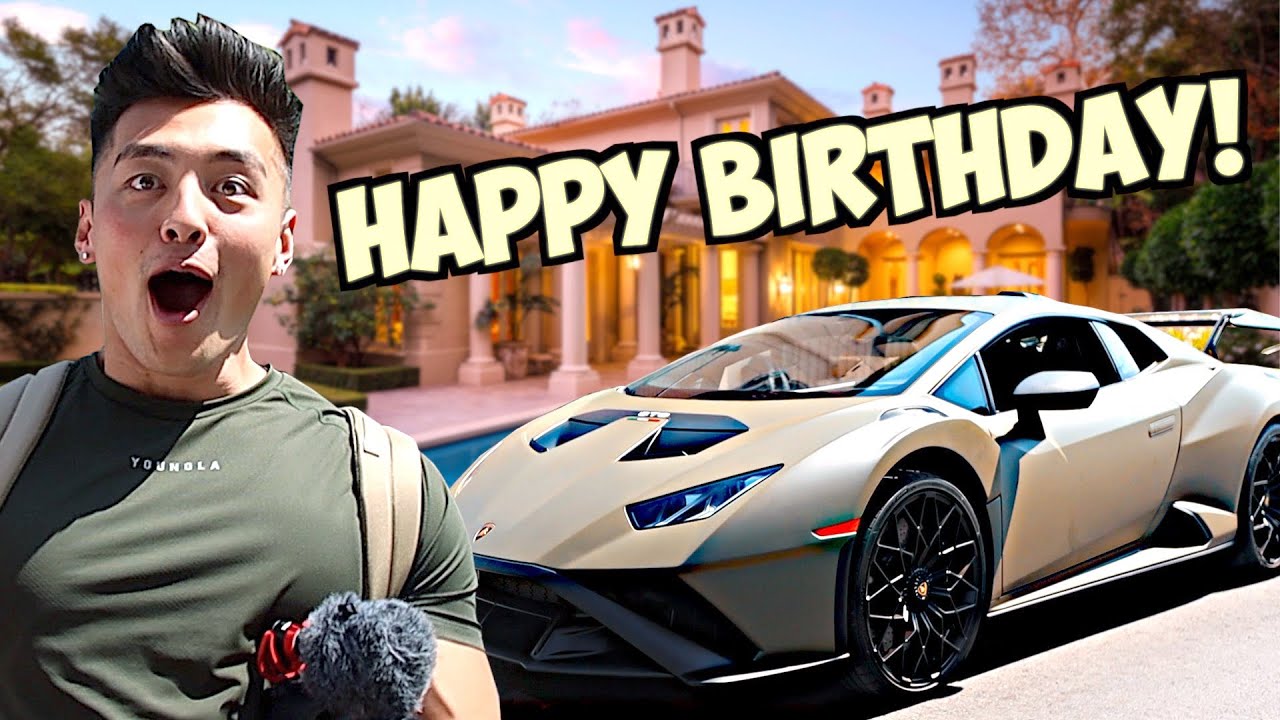 Surprising TikTok SuperStar Larry Gao w/ a LAMBORGHINI for his Birthday!!!