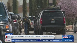 Man commits suicide after barricading self
