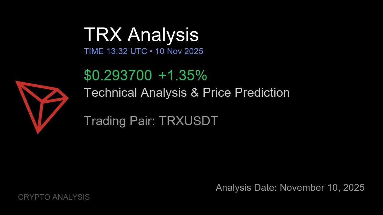 TRX (TRXUSDT) Technical Analysis - Price Prediction & Buy or Sell November  10, 2025 - YouTube