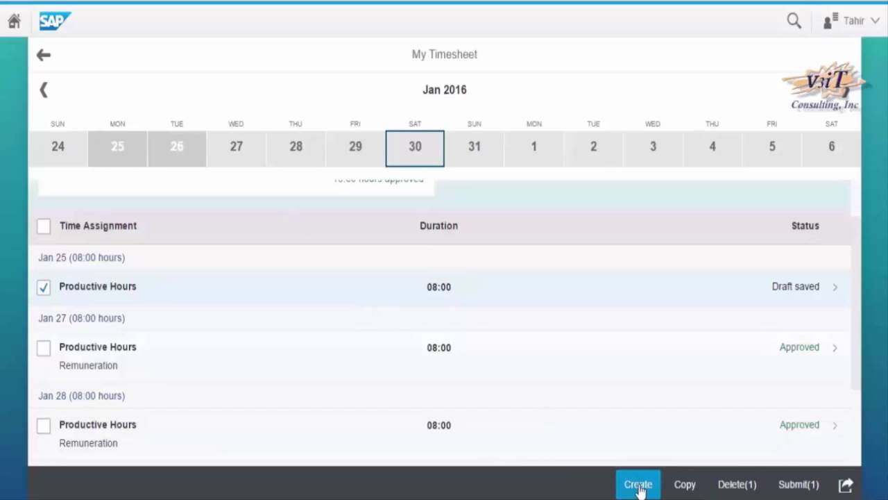 5 01 My Timesheet YouTube