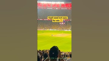 4 runs need in 1ball for win to csk || ipl final || csk lift fifth trophy 🏆 in ipl |#cricket#viral