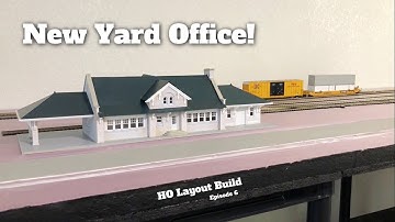 Large HO Train Layout Build - Ep 6 - New Yard Office & Painting Roads