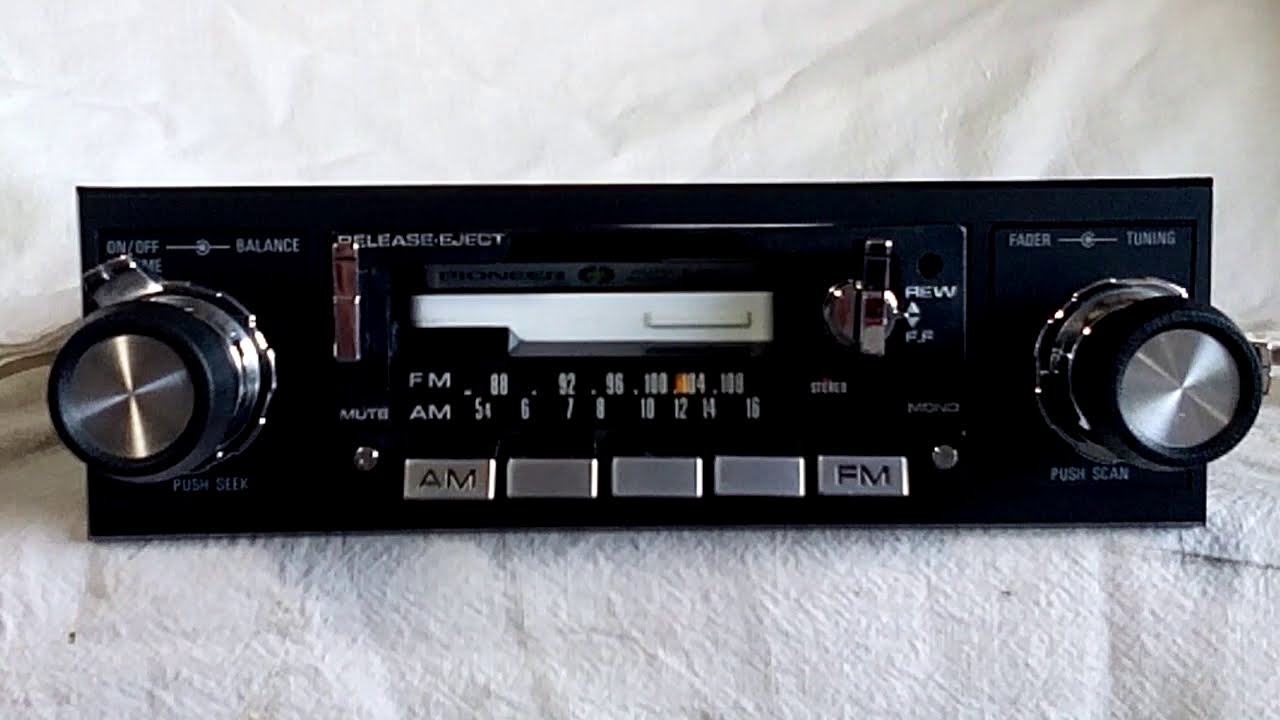 Vintage Pioneer KP 5500 AM FM cassette car stereo 4 YouTube