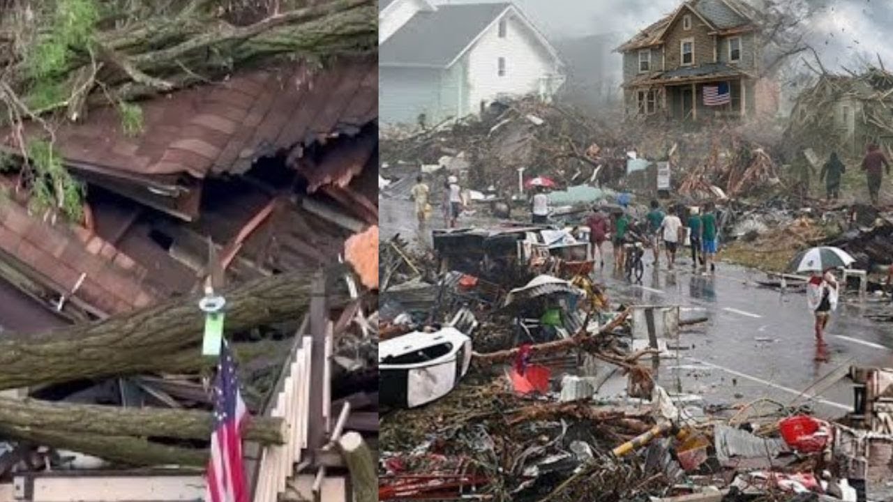 Hurricane Tornado Rips Roof off House Tornado Damage in Coastal Town # ...