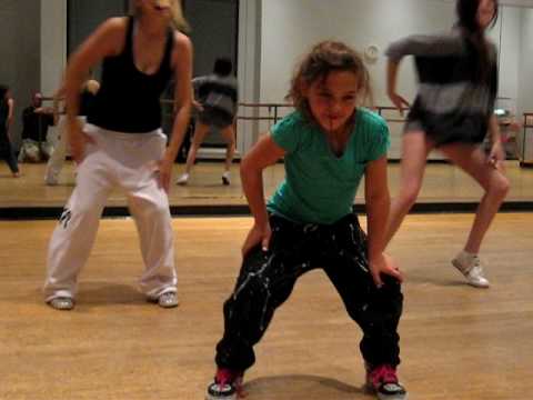9 year old Amazing Dance video of Emily a very talented young girl hip hop dancer at practice 2010