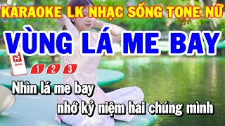 Karaoke Nhạc Sống Liên Khúc Bolero Tone Nữ | Vùng Lá me Bay - Phố Đêm | Karaoke Thanh Hải