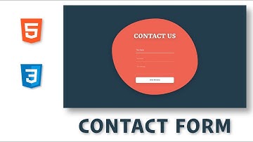 Contact Form with HTML and CSS, CSS Animations