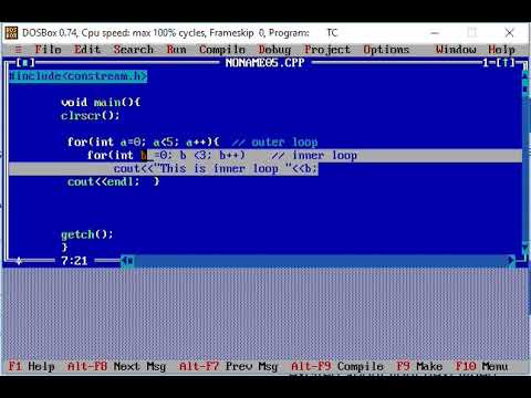 Nested for loop - YouTube