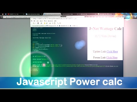 Javascript Power Calculator
