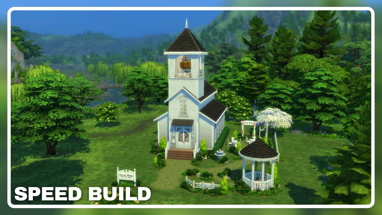 CHURCH WEDDING VENUE | The Sims 4 | Speed Build