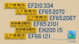 JR貨物 踏切の街2 EF66 EF65 EH200 EF210