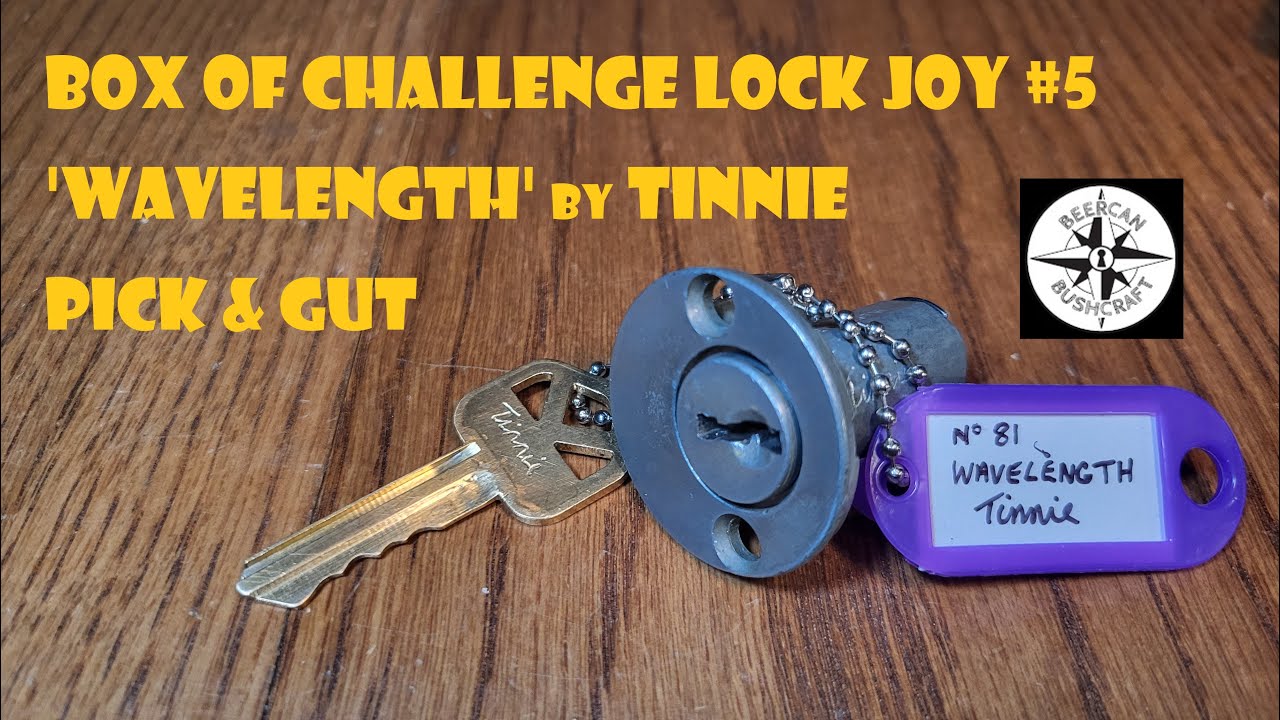 Коробка с замком Challenge Lock Joy №5 — «Длина волны» от @BeercanBushcraft Tricky Pick & Gut