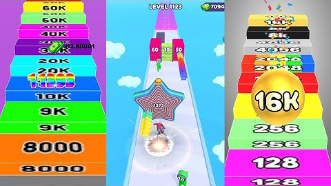 Number Ball 3D Merge Games vs Layer Man Run 3D vs Number Run Shooting Satisfying Gameplay 511