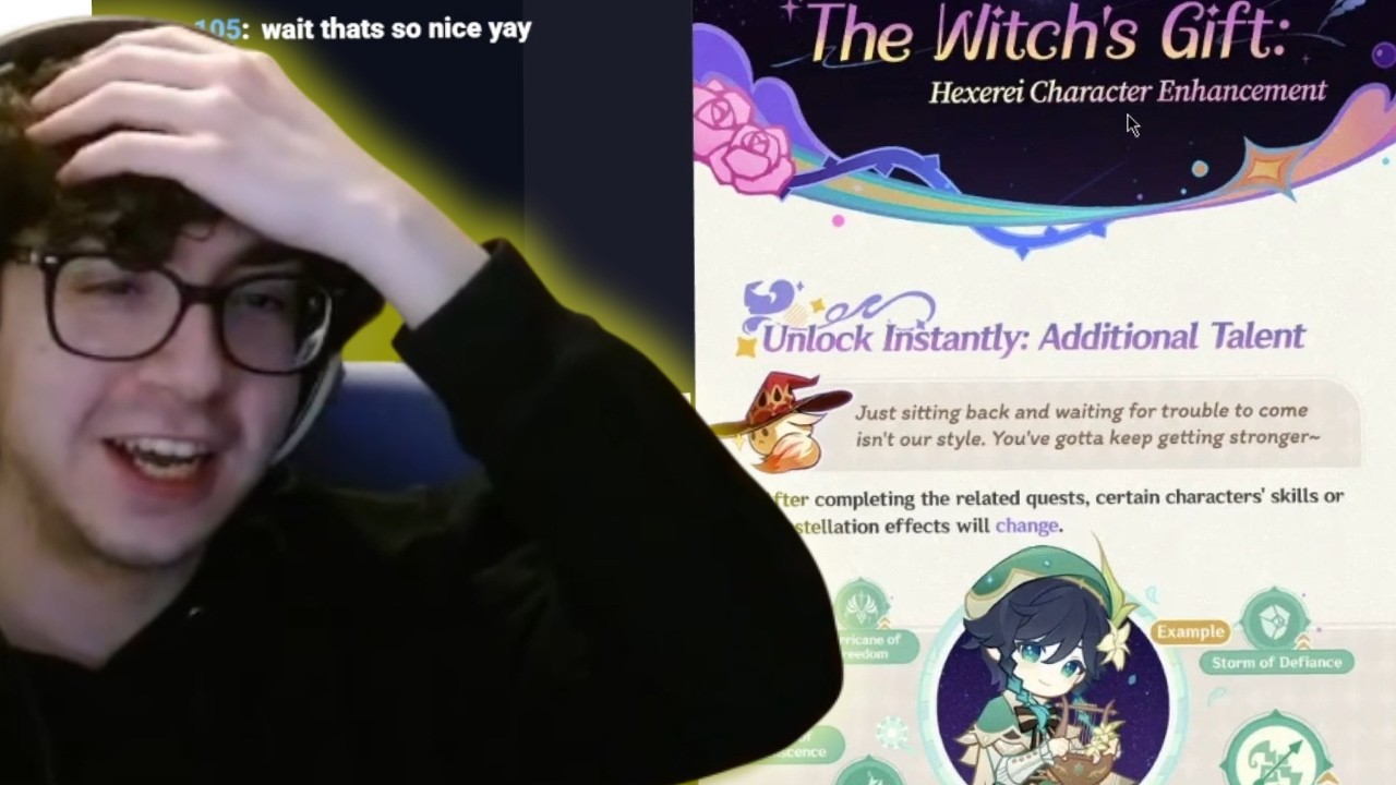 [zy0x] bro reacts to the hexenzirkel buffs and loses it for venti (he also bricks a artifact)