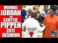 MICHAEL JORDAN & SCOTTIE PIPPEN 2017 REUNION ! Michael Jordan Flight School Chicago Bulls Highlights