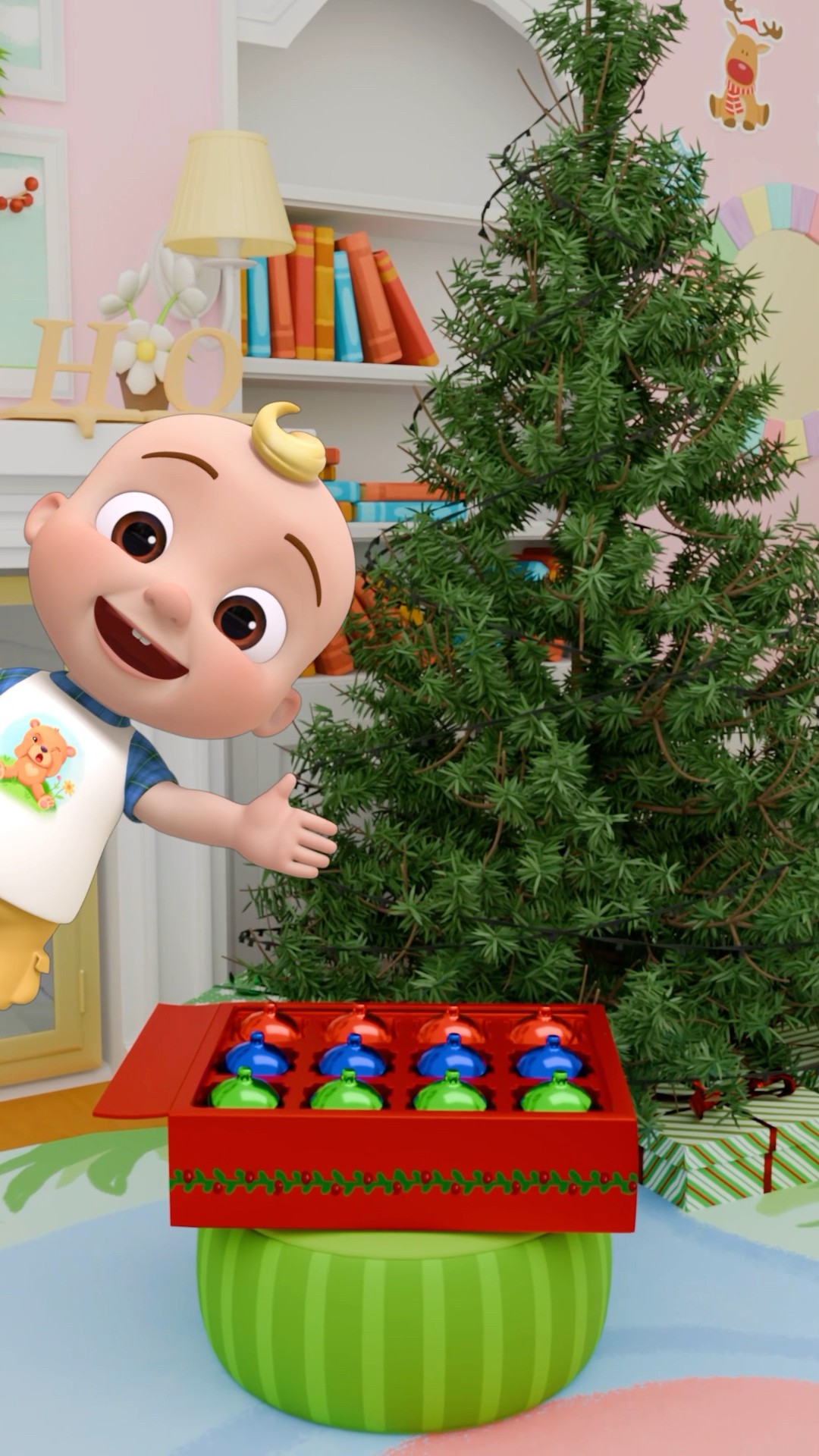 How to Decorate a Christmas Tree?! Learn with Baby JJ! #cocomelon #shorts