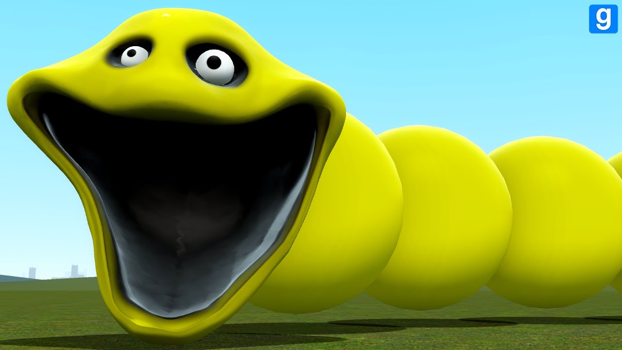 WHAT IF THE ROBLOX HUNGRY WORM TURNS YELLOW In Garry's Mod!?