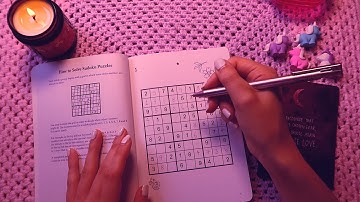 ASMR Sudoku Puzzle ✨ | Close Whispers - Cozy & Calming 🤍