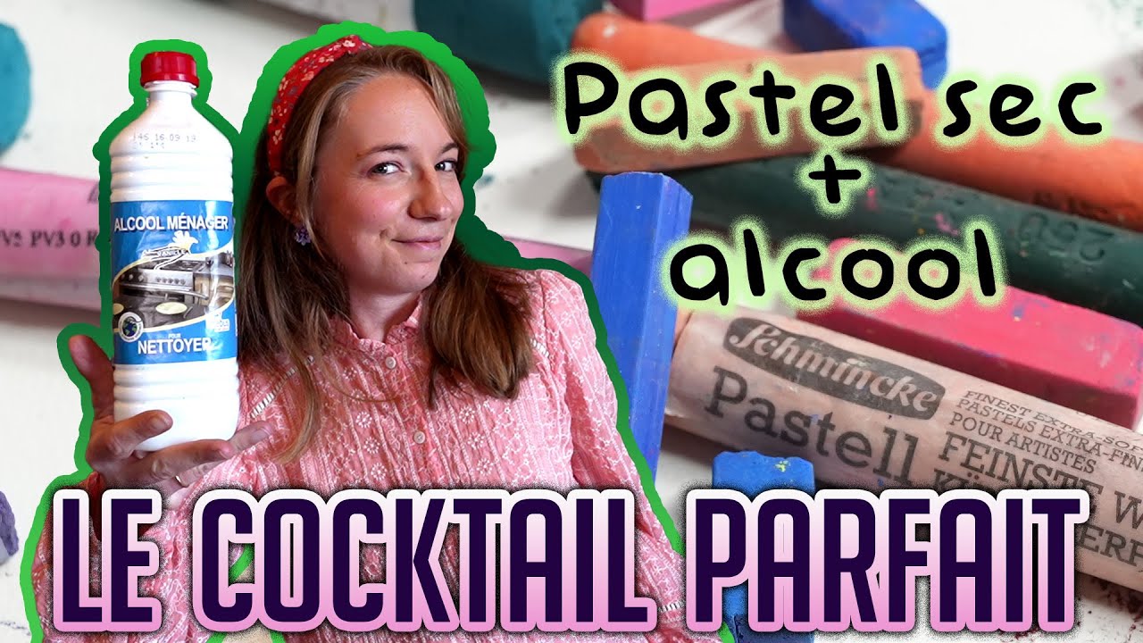 Pastel sec + Alcool = ??