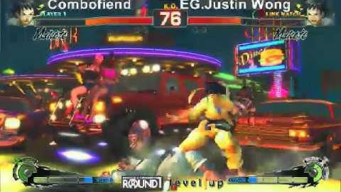 SSF4 AE: Combofiend (Makoto) vs EG Justin Wong (Yang) - levelup (Round One Arcade)