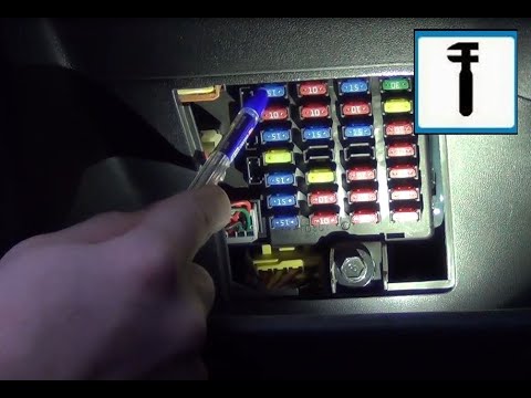 Замена предохранителя левой фары, комбинации приборов в салоне Hyundai Getz