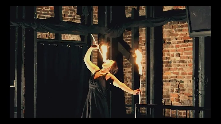 Danielle Fire Eating at The Dymond Studded Menager...