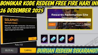 Kode Redeem Free Fire Terbaru Hari Ini 26 Desember 2025