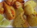 Low Fat Vegan No Oil Greek Lemon Potatoes 2 Versions (Patates Lemonates)