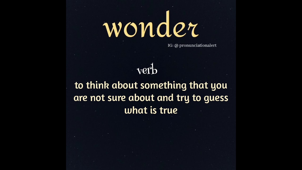 wonder vs. wander                                  How to pronounce 