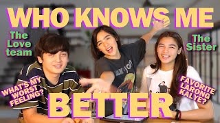 WHO KNOWS ME BETTER WITH SETH FEDELIN AND MY SISTER Information