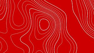 10 Hour Red & White Topographic Animation 🔴⚪ — Ambient 4K OLED Loop for Screensaver & Wallpaper