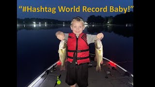 Pond fishing in a BASS BOAT