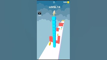 Cube Stacker Surfer 3D- All Level Gameplay Android,ios Level 12 | Android Gameplay Daily