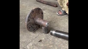 Incredibly Rebuild Broken Wheel Axle Using lathe and welding Technique