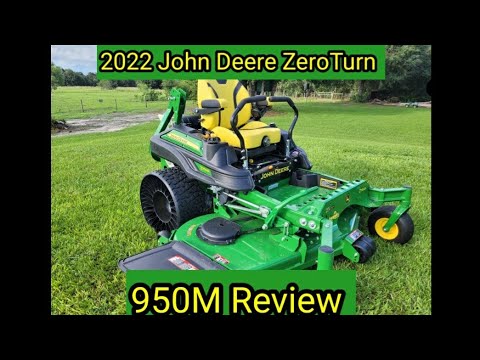 2022 John Deere 950M Commercial Zero Turn Mower Review. - YouTube