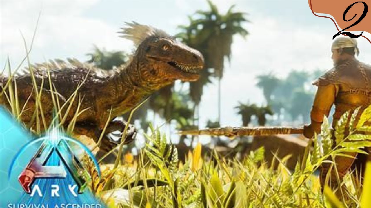 I tamed a baby raptor [ARK Ascended] [scorched earth] #episode 2 - YouTube