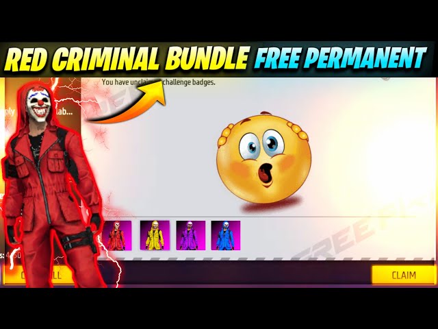 How To Get Red Criminal Bundle In Free Fire Max - 2022 No Glitch Kaise Milega - Free Permanent Trick class=
