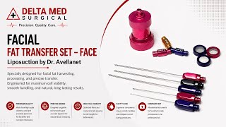 Facial Fat Transfer Set - Face Liposuction (Dr. Avellanet Style) | Delta Med Surgical