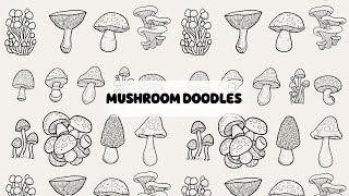 10 best Mushroom Doodles you need to know| Easy Beginners Mushroom Doodle 2021