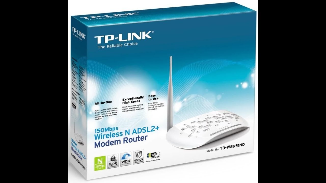 COMO CONFIGURAR ROTEADOR TP LINK TD W8951ND YouTube