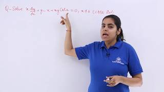 Class 12th – Linear Differential Equations Form 1 Problem Example-3 | Tutorials Point