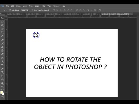How to rotate object in photoshop