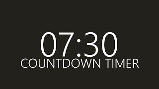 7 Minutes 30 Seconds Timer (Countdown)
