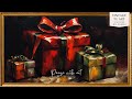 TV Art Moody Christmas Wrapped Gifts | Moody Winter Holiday | Moody Christmas TV Background