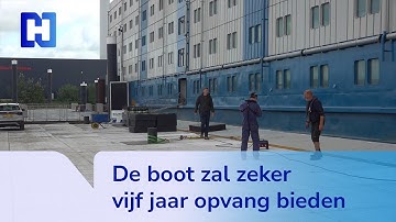 Nieuwe asielboot meert aan in Zaandam; plek voor duizend vluchtelingen