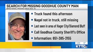 Missing Goodhue County man’s truck found, person still missing