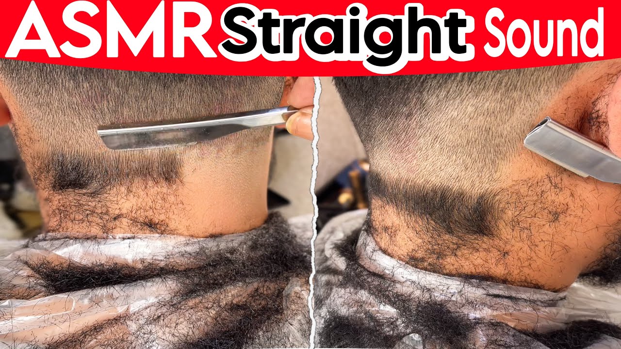 ASMR Straight Razor Shave | The Sound of Running on the Neck - YouTube