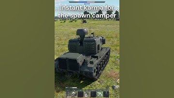 Instant karma for the pesky spawn camper!  #gaming #warthunder #shorts #worldoftanks #funny #viral